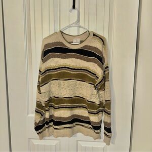 Mens Vintage London Fog 80's Coogi Style Retro Biggie